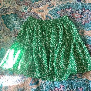 Green skirt